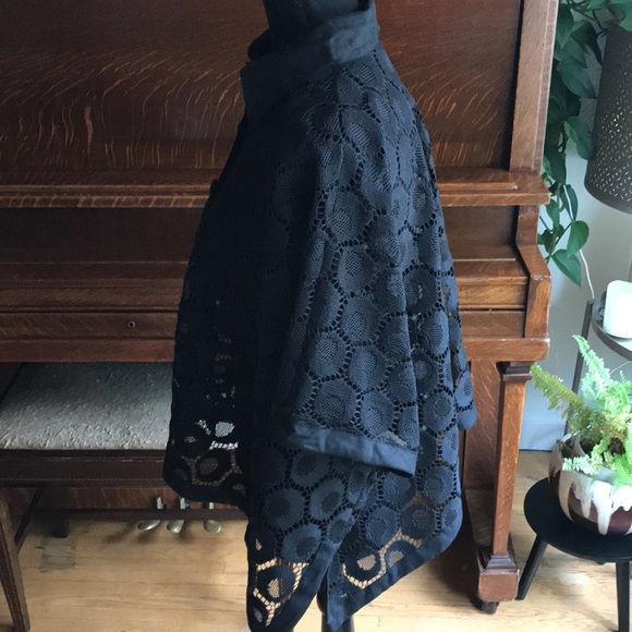 NWT Andrea Jovine Sheer, Linen collared Blouse - Picture 4 of 9